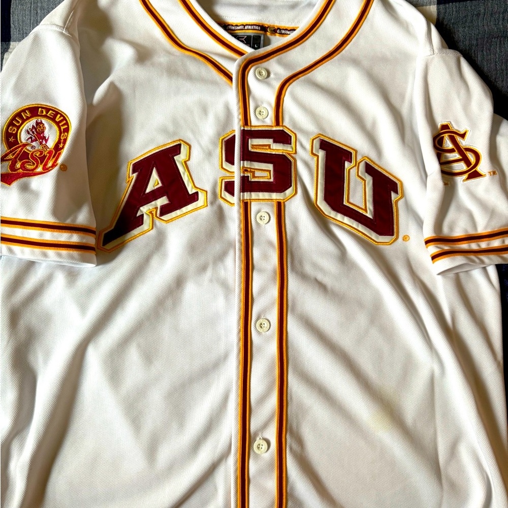 Classic Arizona State baseball jersey.